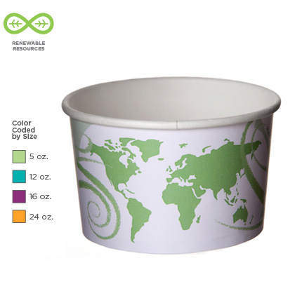 5 oz. World Delight™ Renewable & Compostable Food Container  
