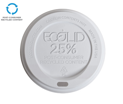 EcoLid® 25% Recycled Hot Cup Lids