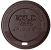 Ecolid® 25% Recycled Content Hot Cup Lid, Brown, Fits 10-20oz Cups