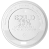 Large White EcoLid® 25% Post-Consumer Recycled Content Hot Cup Lid