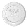 Small White EcoLid® 25% Post-Consumer Recycled Content Hot Cup Lid